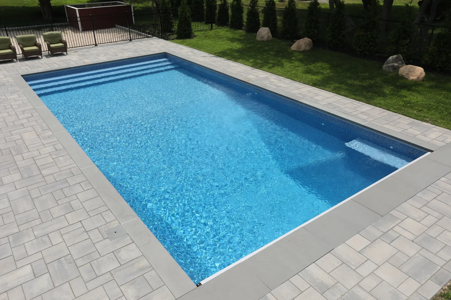 Inground pool installed by Swim King 8
